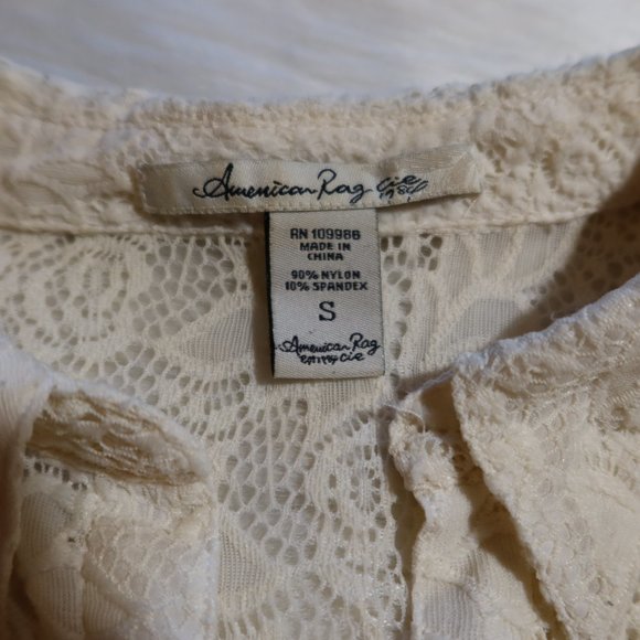 American Rag Lace Button Down - Picture 3 of 5